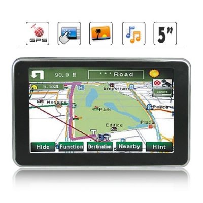 600MHz Frequency MST Processor 5 Inch HD Touchscreen GPS Navigation